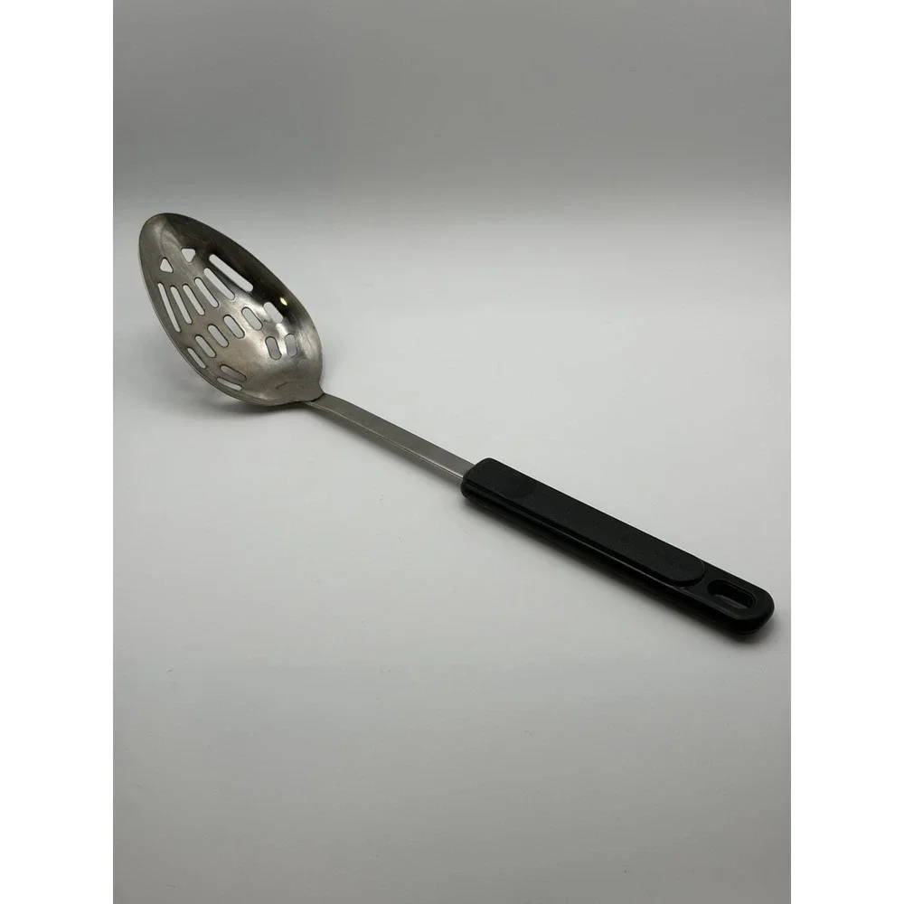 Vintage EKCO Slotted Serving Spoon 12